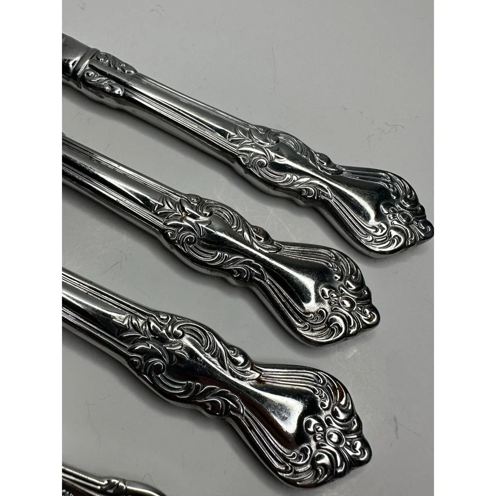 Reed & Barton Duchess of Malbough  Stainless Flatware 3 Dinner Knives 1 Teaspoon